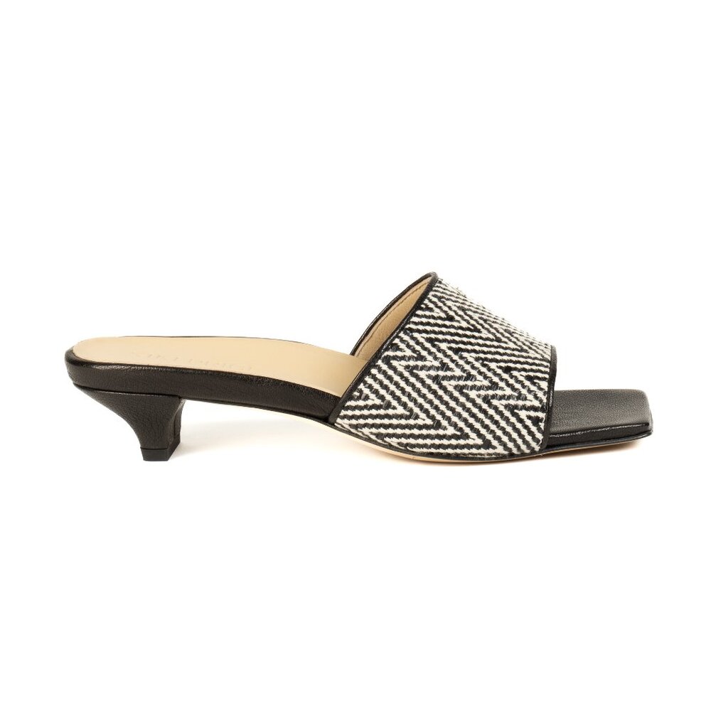 Brand New: Black Chevron Mule/Slide